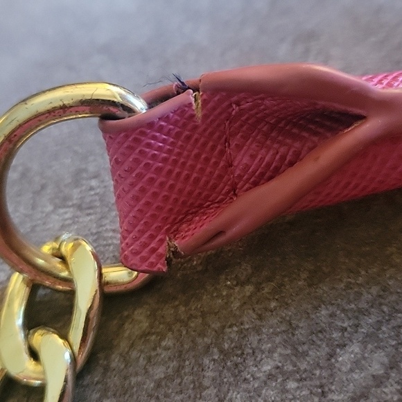 Justfab Barbie Hot Pink Dome Satchel FLAWED - Picture 4 of 9